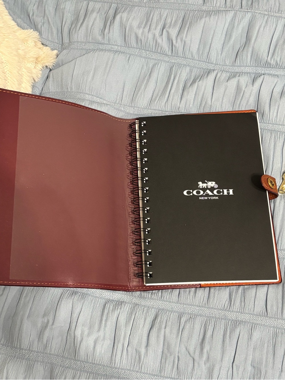 Coach x Peanuts Signature Brown Notebook + Pen with Authentic Repurposed Charms - Picture 7 of 12